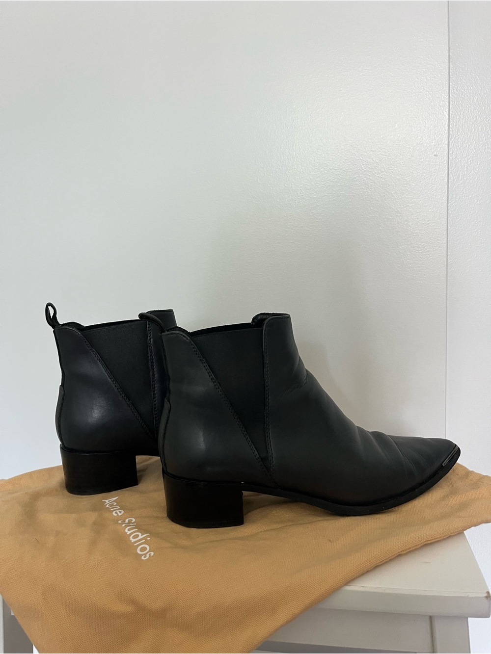 Acne Studios - Leather Ankle Boots (Jensen) - Charcoal Grey